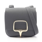 Hermes Shoulder Bag Della Cavalleria Mini Ardoise Leather