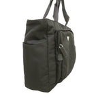 Prada Tote Saffiano Nylon Black Silver — view 2