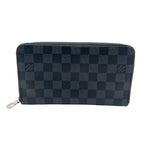 Louis Vuitton Zippy Organizer NM Damier Graphite Initial Black Zip Around