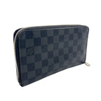 Louis Vuitton Zippy Organizer NM Damier Graphite Initial Black Zip Around — view 2