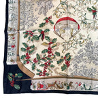 Hermes Scarf Silk Carre 90 Neige D'antan Last Year's Snow Black — view 4