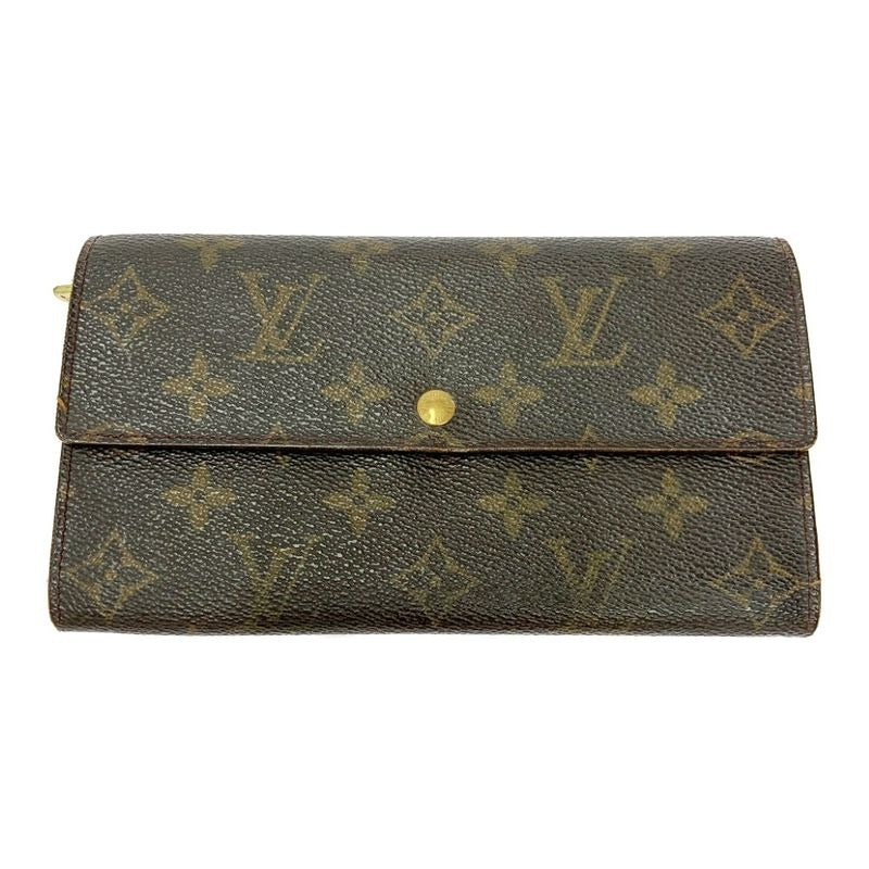 Louis Vuitton Monogram Pochette Porte Monet Cles Di Brown