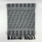Fendi Scarf Gray Wool Vintage — view 2