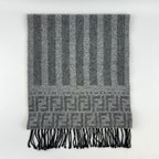Fendi Scarf Gray Wool Vintage — view 3