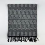 Fendi Scarf Gray Wool Vintage — view 6