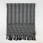 Fendi Scarf Gray Wool Vintage — view 7