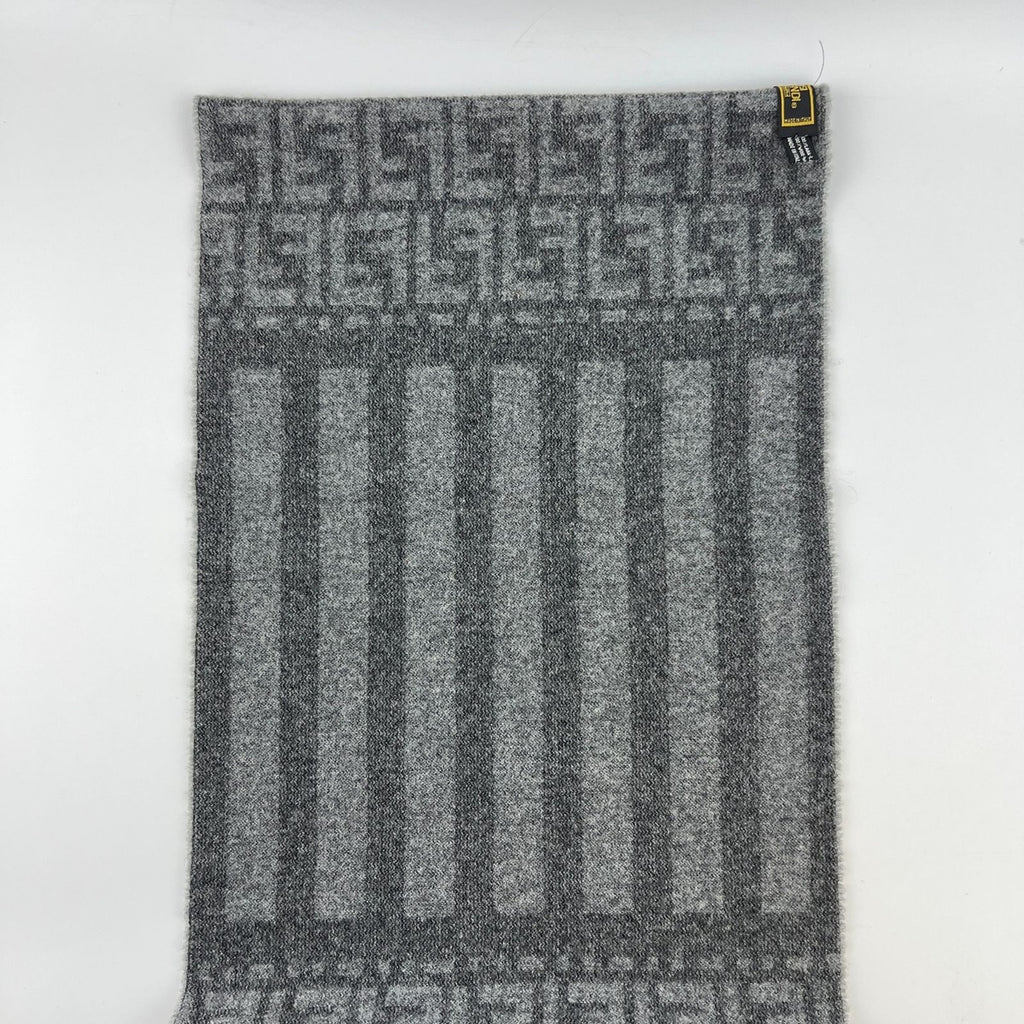 Fendi Scarf Gray Wool Vintage — view 8