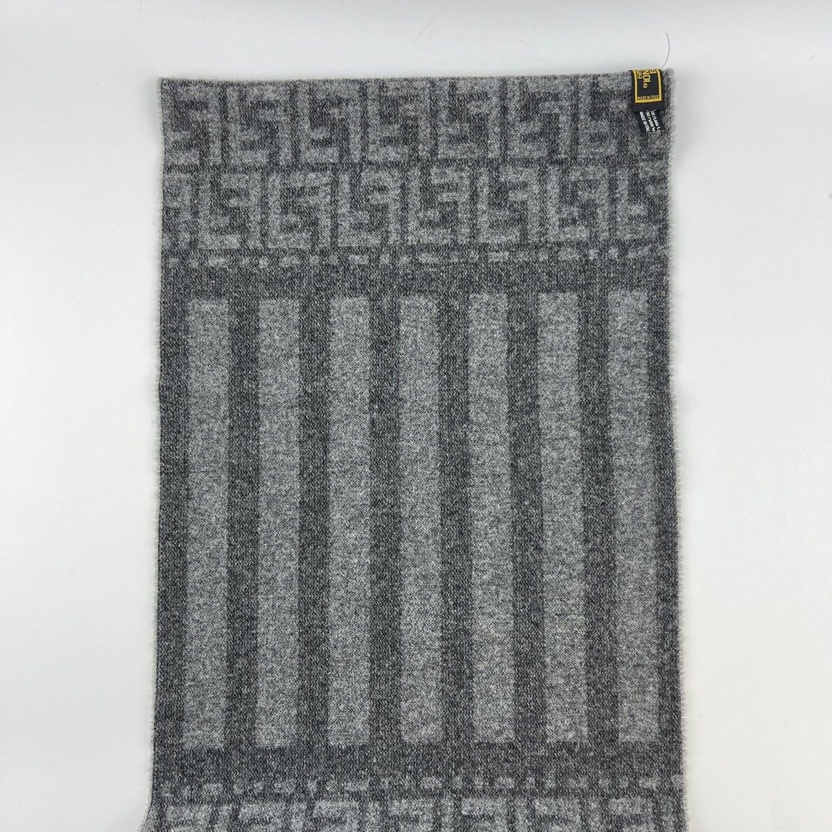 Fendi Scarf Gray Wool Vintage — view 8