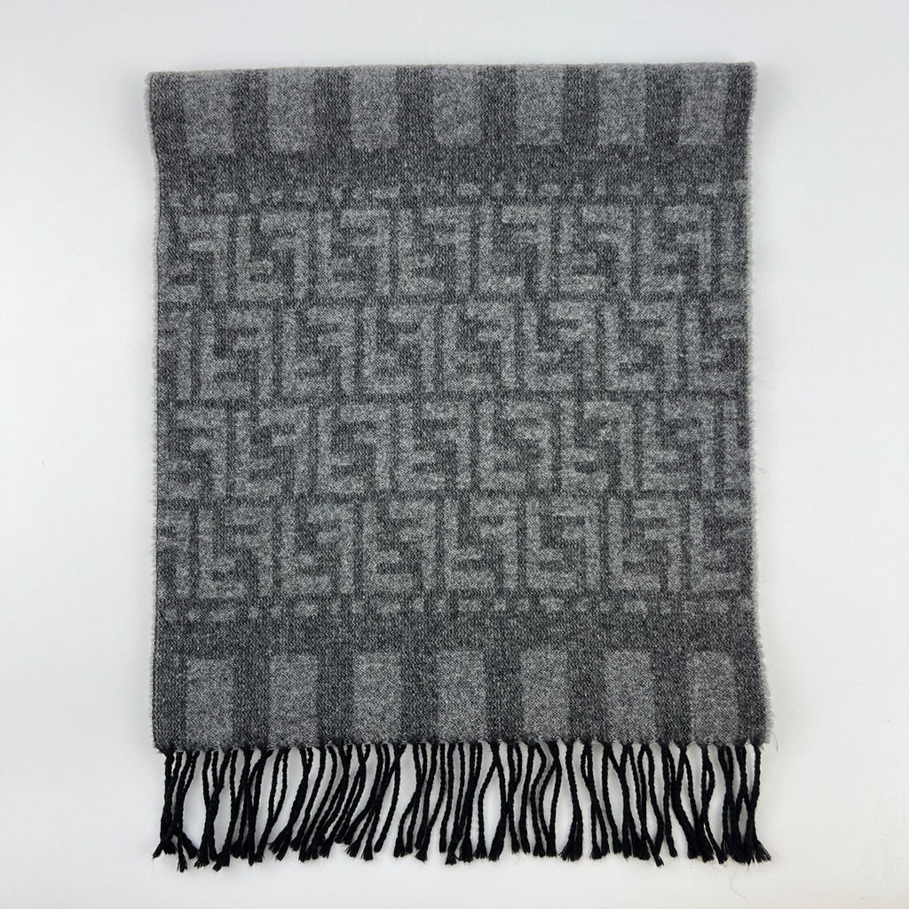 Fendi Scarf Gray Wool Vintage — view 9