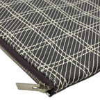 Celine Clutch Pochette Second Bag Check Dark Brown Bicolor — view 4