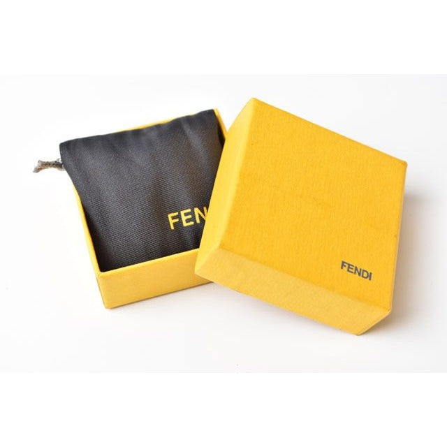 Fendi Key Holder Bag Charm Mamma Bucket Motif Yellow — view 2