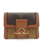 Louis Vuitton Portefeuille Dauphine Compact Monogram Reverse Brown