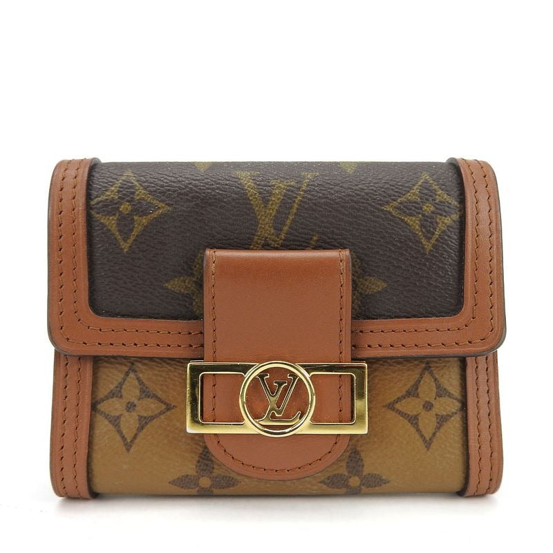 Louis Vuitton Portefeuille Dauphine Compact Monogram Reverse Brown