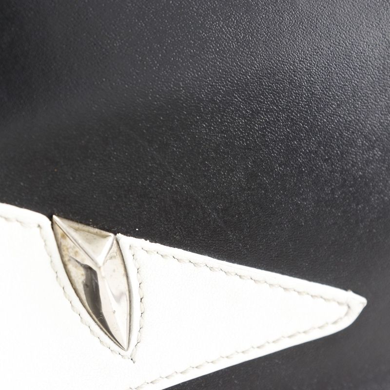 Fendi Bugs Monster 7 Va433 Calf Black Clutch Bag — view 6