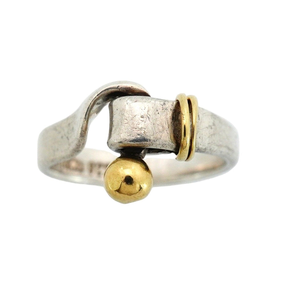 Tiffany & Co Ring Hook &eye 18k Yellow Gold 925 Sterling Silver — view 2