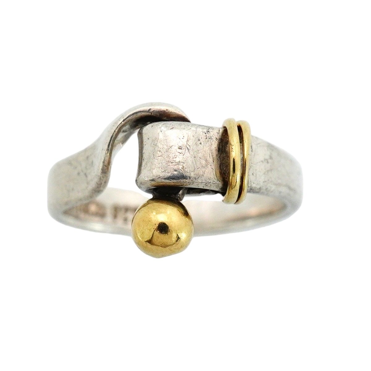 Tiffany & Co Ring Hook &eye 18k Yellow Gold 925 Sterling Silver — view 2