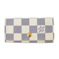 Louis Vuitton Key Case Damier Azur 4 Multicles White