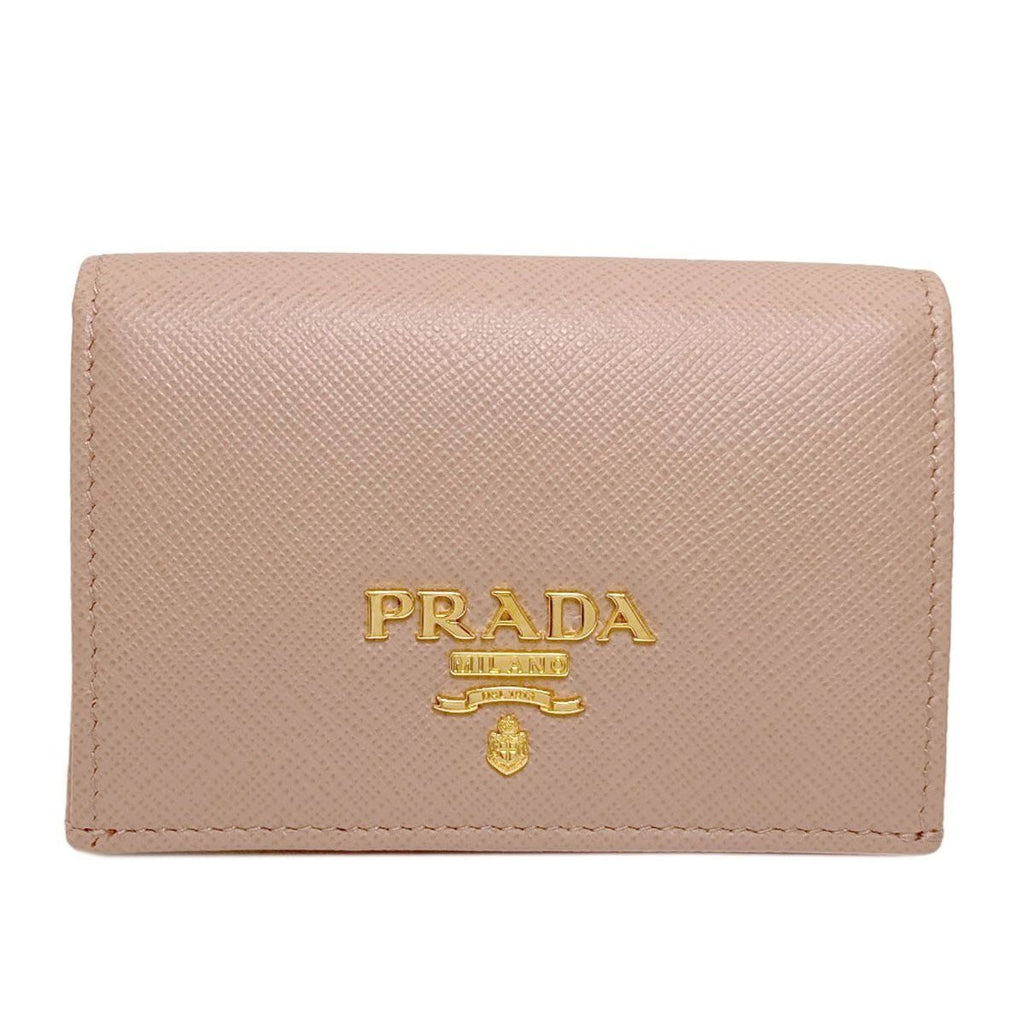 Prada Logo Card Case Leather