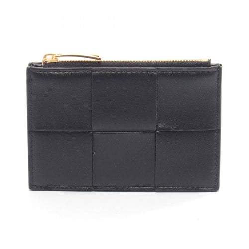 Bottega Veneta Coin Case Cassette Black Leather Card — view 2
