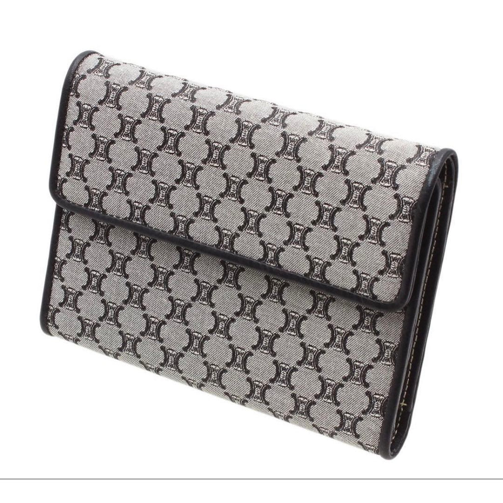Celine Macadam Pattern Canvas Trifold Wallet — view 4