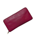 Loewe Round Zipper Long Wallet Pink Amazona Leather