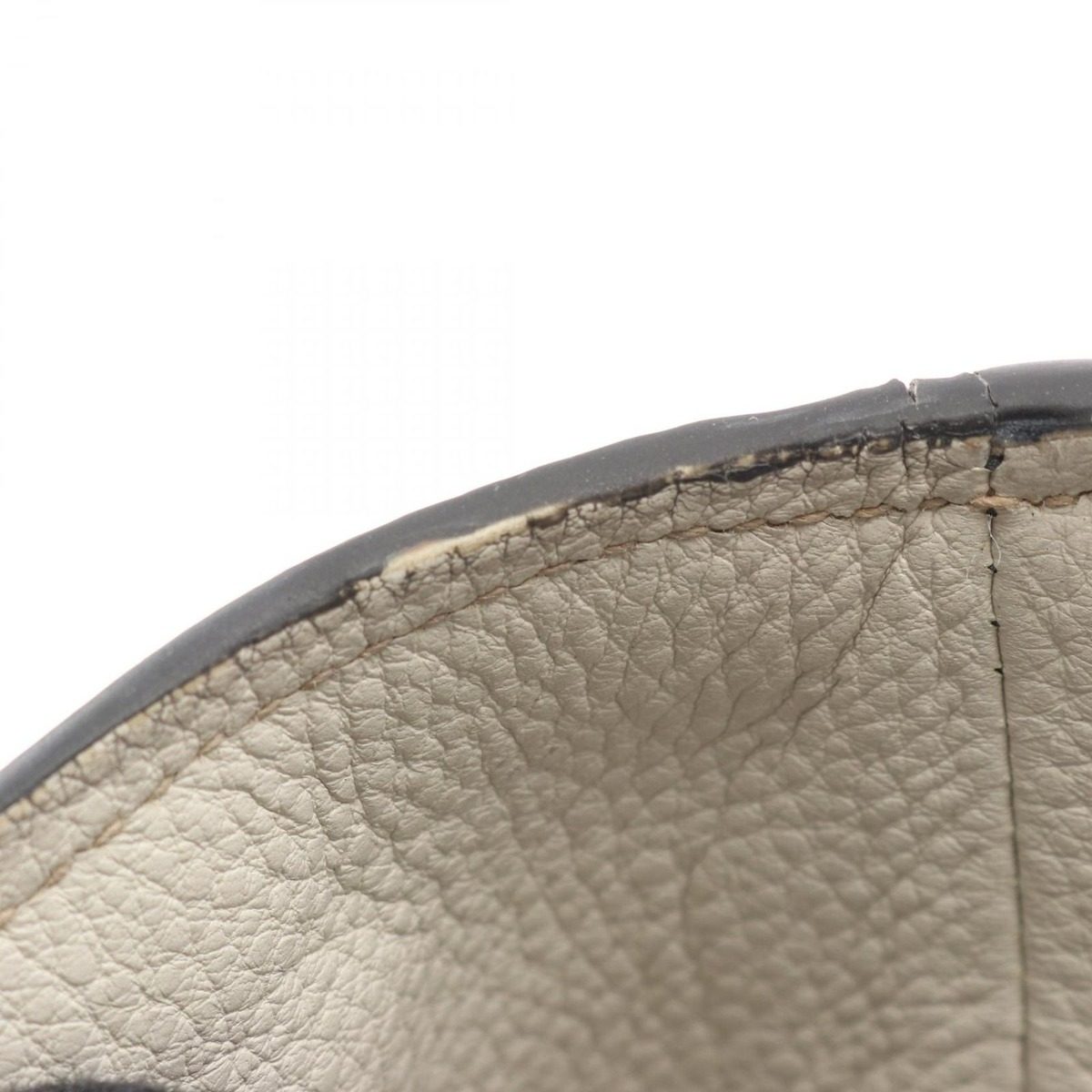 Prada Handbag White Leather Triangle Logo 2-Way Tote — view 5