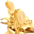 Yves Saint Laurent Earrings GP Leaf Motif Vintage — view 9