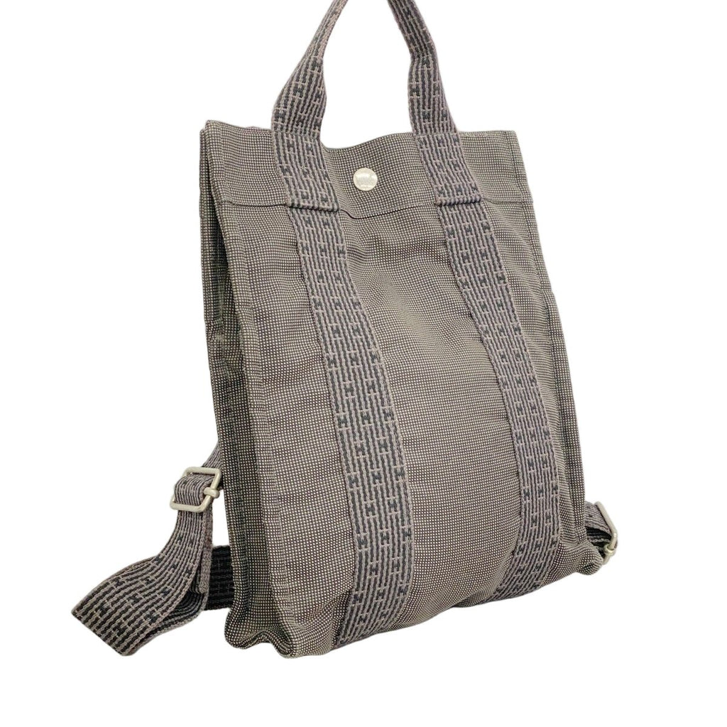 Hermes Backpack Her Line a Dos PM Canvas Gray Silver — view 2