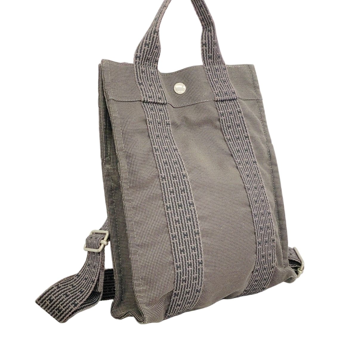 Hermes Backpack Her Line a Dos PM Canvas Gray Silver — view 2