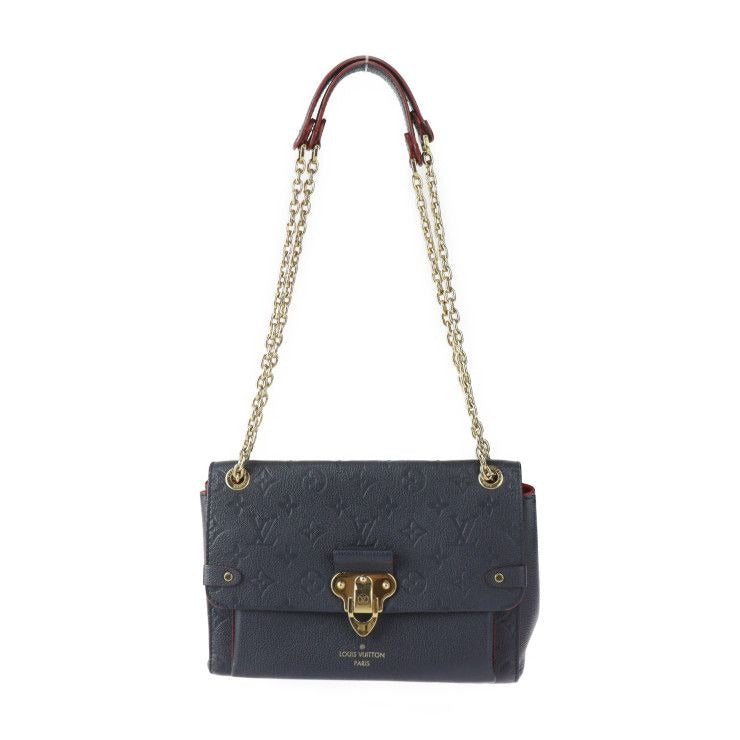 Louis Vuitton Vavin PM Shoulder Bag Leather Marine Rouge Gold Hardware