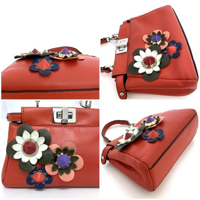 Fendi 2-Way Bag Micro Peekaboo Red — view 8