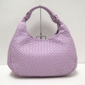 Bottega Veneta Campana Handbag Intrecciato Leather Purple