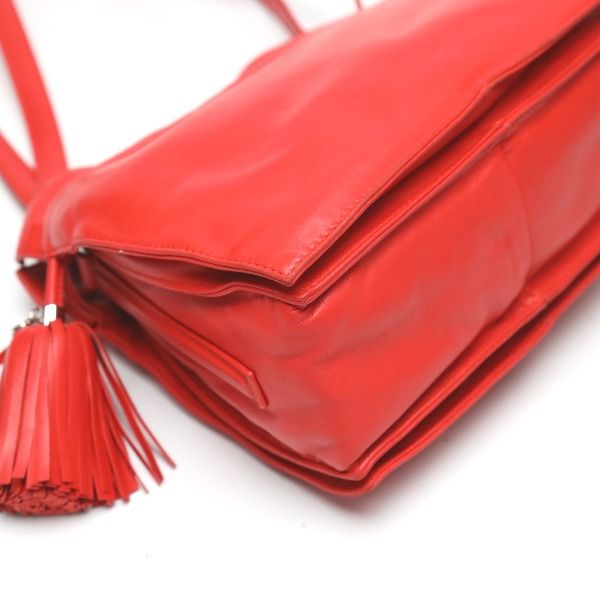 Loewe 380 82 E17 Leather 2-Way Tassel Shoulder Bag — view 7