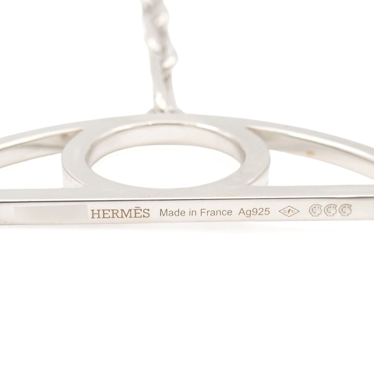 Hermes Chaine D'ancre Game Silver Necklace — view 5