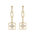 Louis Vuitton Earrings Boucle Dreille B Blossom Diamond Mother of Pearl 18K