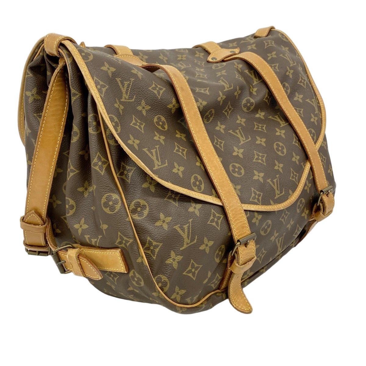 Louis Vuitton Shoulder Bag Monogram Saumur 43 Brown — view 2