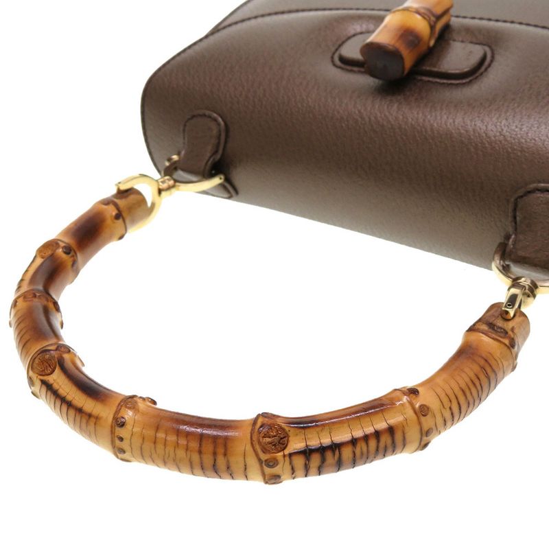 Gucci Bamboo Leather Bronze 000 926 Handbag 0061 — view 5