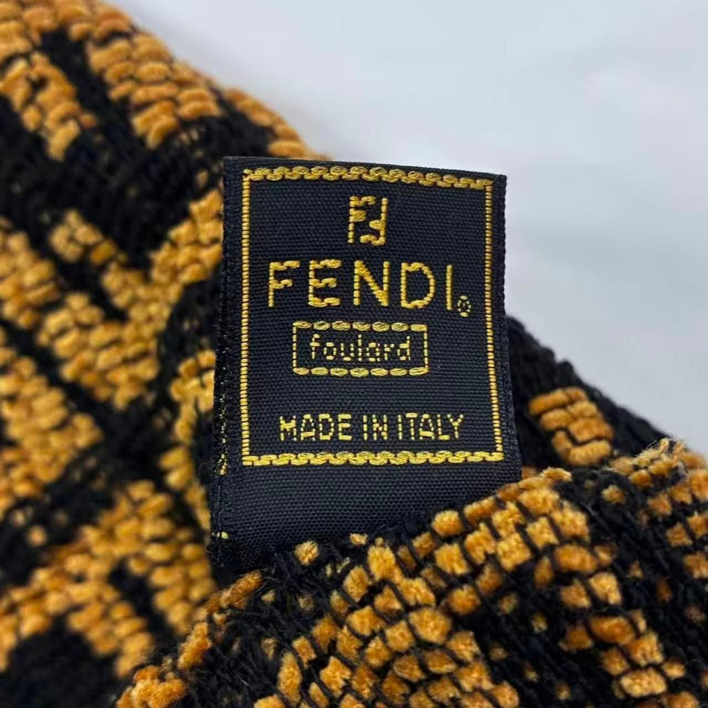 Fendi Muffler Brown FF Scarf — view 4