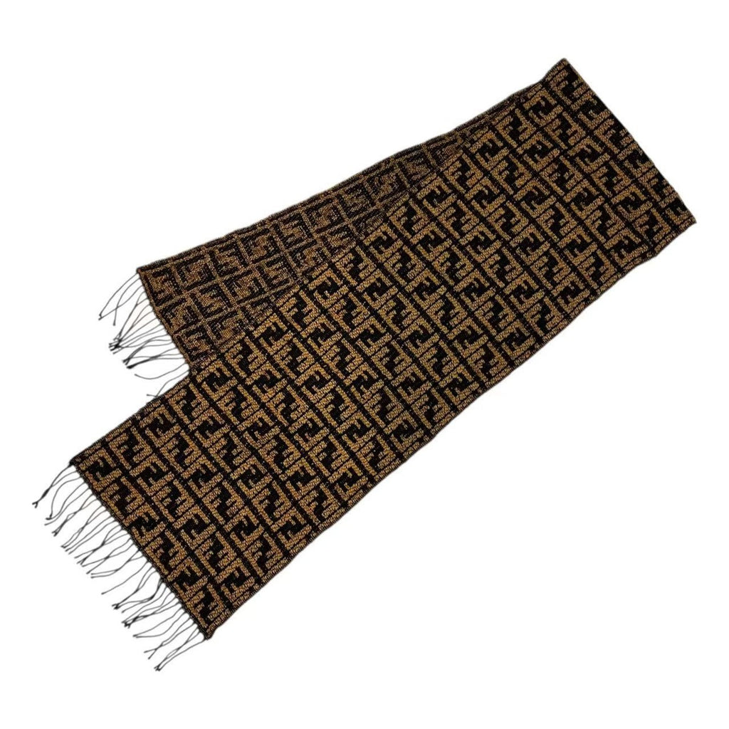 Fendi Muffler Brown FF Scarf
