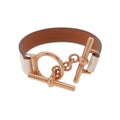 Hermes Croisier Simple Tour Bracelet Swift Nata T2 Rose Gold