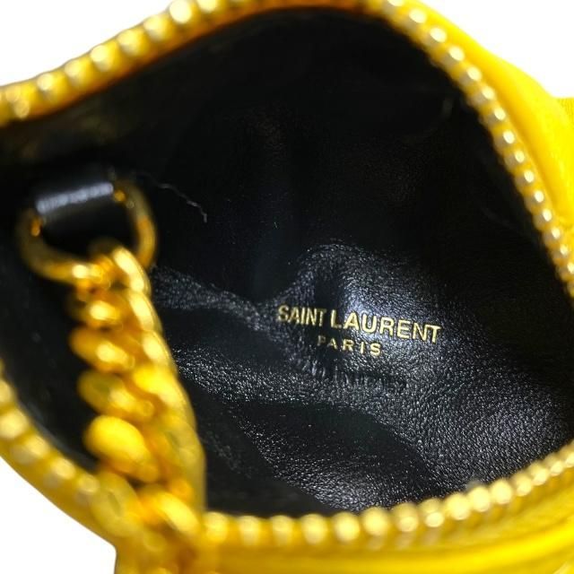 Saint Laurent Berline Coin Case Purse Small Pouch Triangle Quilted Leather