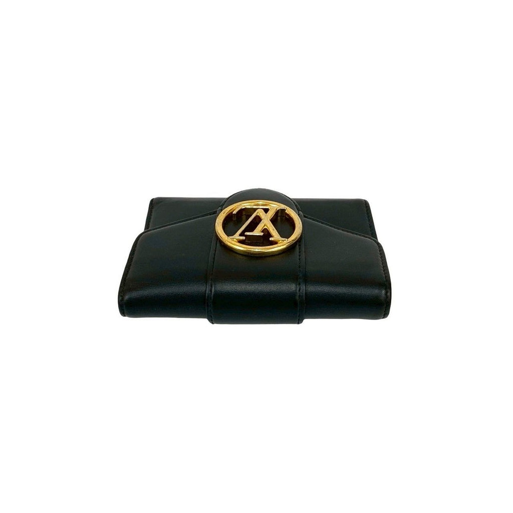 Louis Vuitton Pont Neuf Compact Portefeuille LV Leather Black X Pink — view 3