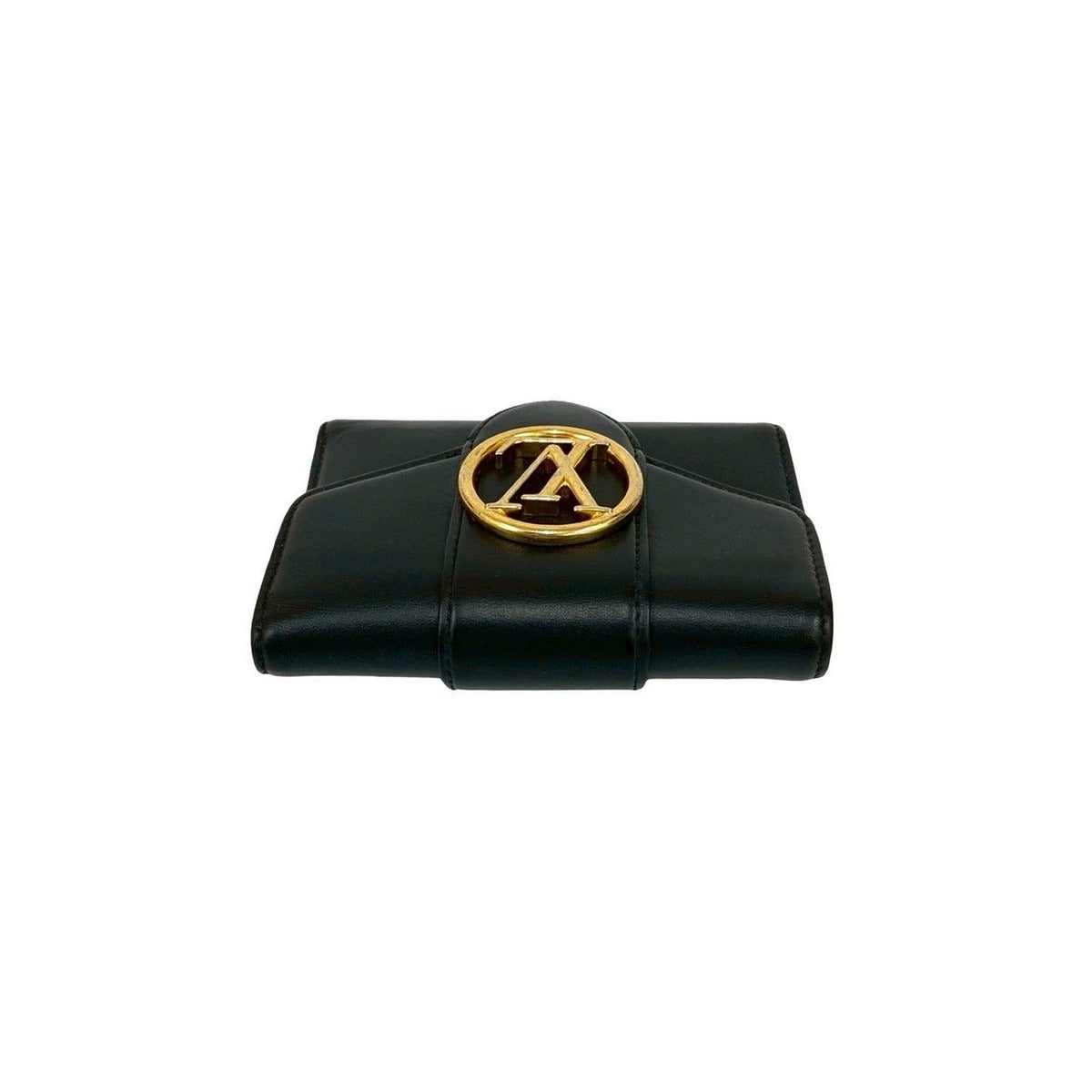 Louis Vuitton Pont Neuf Compact Portefeuille LV Leather Black X Pink — view 3