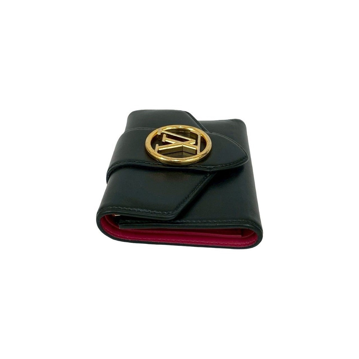 Louis Vuitton Pont Neuf Compact Portefeuille LV Leather Black X Pink — view 5