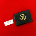 Louis Vuitton Pont Neuf Compact Portefeuille LV Leather Black X Pink