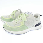 Chanel Sneakers Green 36 Gray — view 3