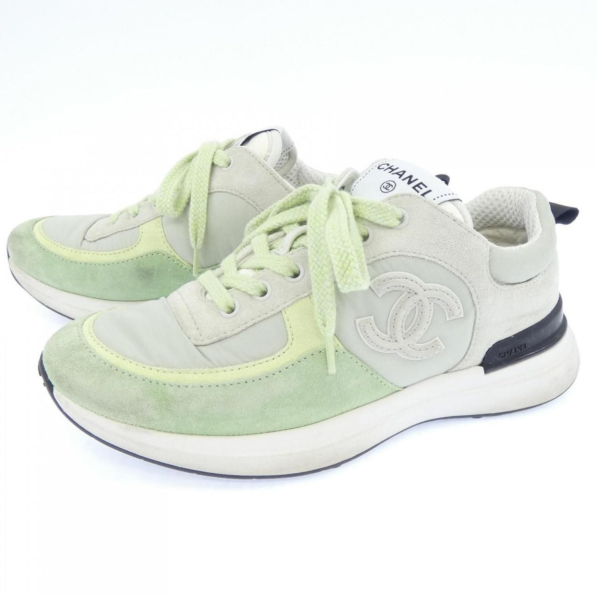 Chanel Sneakers Green 36 Gray — view 3