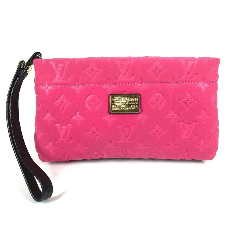 Louis Vuitton Clutch Bag Pochette Scuba Microfiber Pink