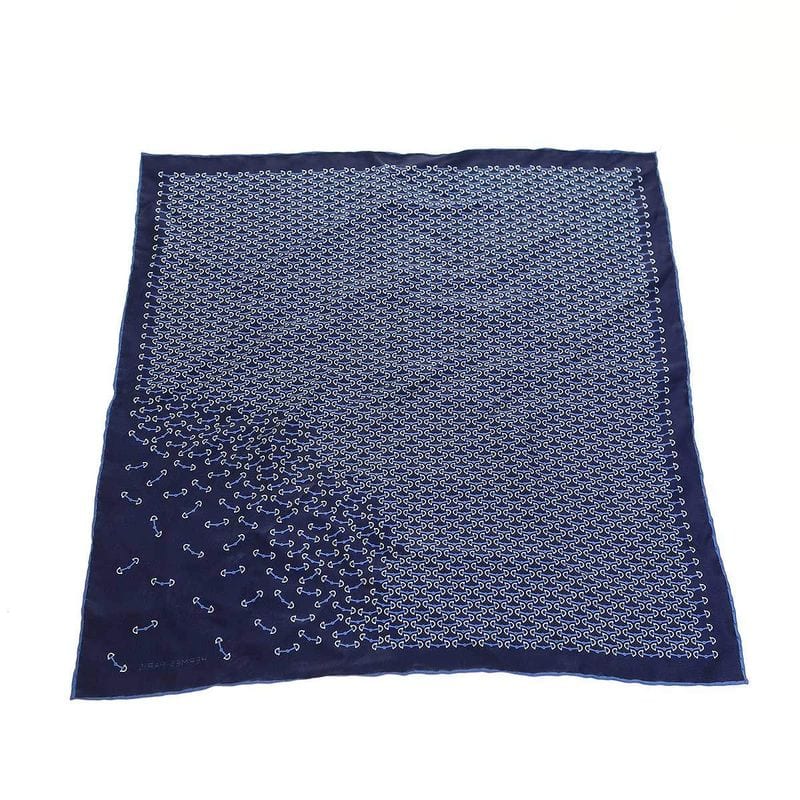 Hermes Mors Pocket Chief Handkerchief Blue — view 4
