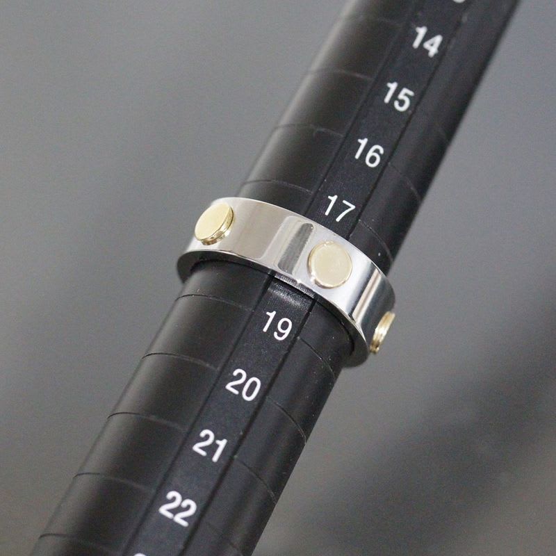 Gucci Inox Ring No 18 750 Gold Steel E0863 — view 8